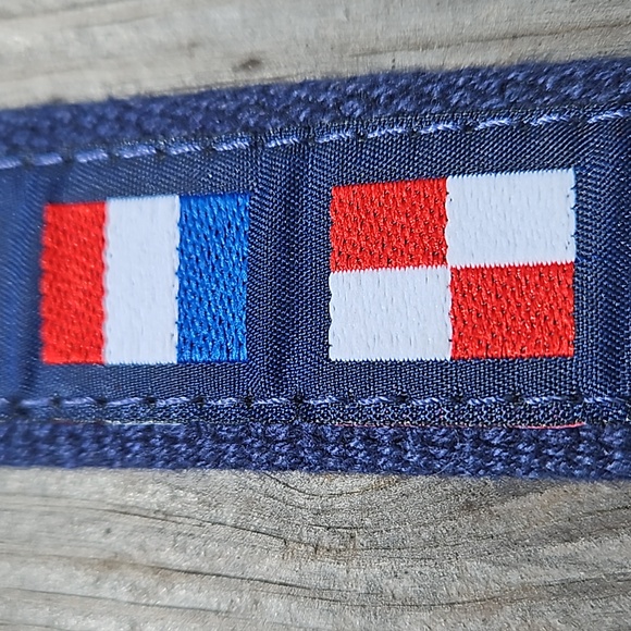 VINTAGE NEW PRESTON SIZE 42 CODE NAUTICAL FLAGS SAILING BELT BRASS LEATHER USA - Picture 16 of 16